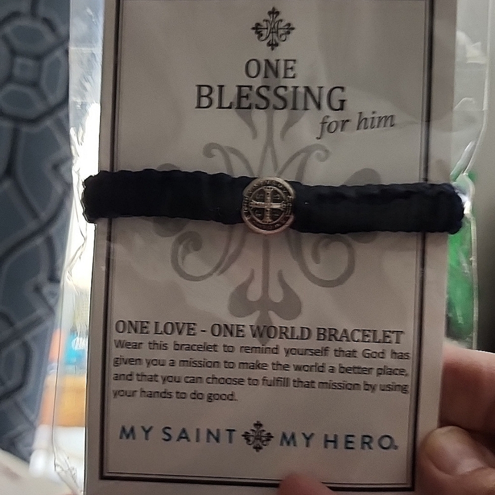 One Love One World men's ( or womens) bracelet